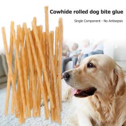 Lanches para molares, palitos de mastigar para cães, rolo de couro de vaca, remoção de dentes de balanças e placa, brinquedos de segurança para animais de estimação, 20 peças - Image 5