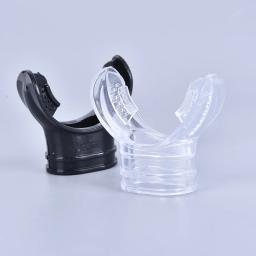 Bocal de mergulho silicone macio mergulho subaquático snorkel tubo respiração bocal regulador acessórios natação - Image 1