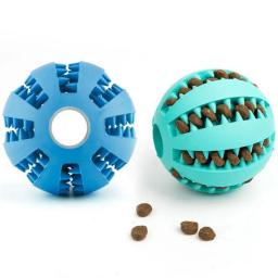 Bola de borracha para animais de estimação, brinquedo interativo para mastigar com os dentes e limpar os dentes, para cães e gatos - Image 4
