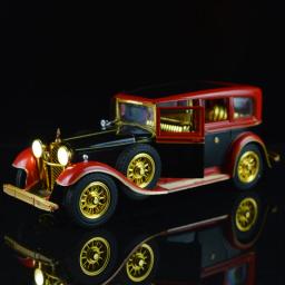Modelo de carro clássico retro, 1:28 Diecasts, veículos metálicos Brinquedo, modelo de carro antigo, alta Simulação Coleção, ornamento, presentes infantis - Image 2