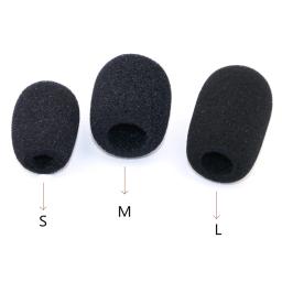 10 pçs fone de ouvido substituição espuma microfone capa microfone microfone microfone capa microfone windshied fone esponja s/m/l - Image 2