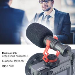 Mcoplus 3.5mm direcional microfone plugue de áudio profissional câmera gravação microfone para câmera dslr digital computador vídeo - Image 6