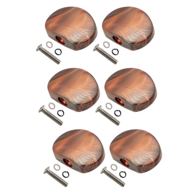 Ajuste Completo de Guitarra Elétrica: Semicírculo com 6 Peças Essenciais incluindo Tampa, Afinador, Cabeça da Máquina e Botões de Substituição