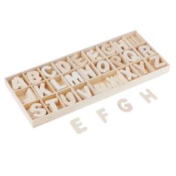Letras e números do alfabeto natural de madeira, nome personalizado diy, design, artesanato, casa, aniversário, festa de natal, decoração de casamento - Image 1