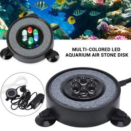 Luz do tanque de peixes submersível subaquática mudando a cor led bolha de ar luz à prova dwaterproof água lâmpada do aquário que faz o oxigênio para o tanque de peixes - Image 2