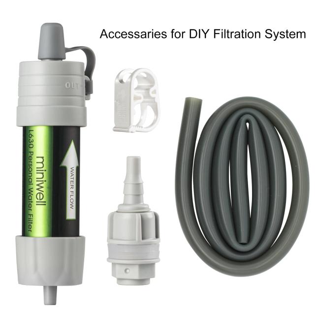 Sistema de Purificação de Água Portátil Miniwell L630 para Camping e Aventuras ao Ar Livre