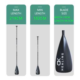 620g fibra de carbono completa sup paddle 3 seções barco remo placa acessórios única lâmina paddle para surf prancha barco acessório - Image 2