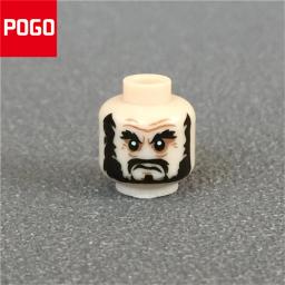10 pçs/lote moc tijolos masculino e feminino figura cabeça expressão facial diy compatível mini bonecas blocos de construção brinquedos para crianças presentes - Image 2
