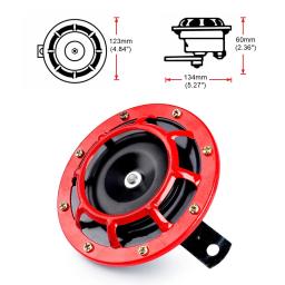 Explosão elétrica Tom Air Chifre Kit, Red Hella, Super alto, compacto para motocicleta, carro, 12V, 115 DB, 003399801, 2Pcs Set - Image 2
