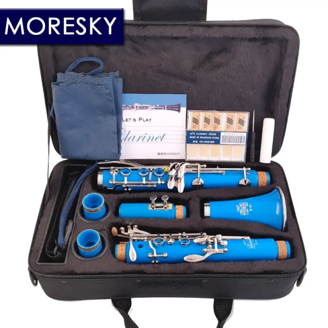Clarinete Bb 17 Chaves MORESKY em ABS: Ideal para Músicos Iniciantes e Avançados