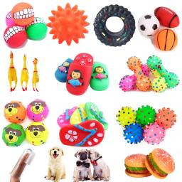Novo brinquedo do cão squeak gritando frango mastigar osso chinelo squeaky bola brinquedos do cão dente moagem treinamento brinquedo do animal de estimação suprimentos - Image 1