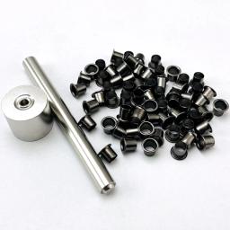 Kydex-Ferramentas de instalação do prego do coldre, ilhós rebites, pregos de bronze preto, 1 conjunto, 100pcs rebites - Image 1