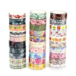 NOVO 1 unidade. Conjunto de fita washi decorativa com lindas flores, faça você mesmo, scrapbooking, álbum de fotos, fita adesiva, papelaria coreano - Image 1