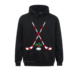 Hockey no gelo natal doces cana hóquei hockey com capuz pullover geek camisolas outono hoodies para engraçado hip hop camisolas - Image 1