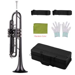 Muslady-Conjunto de trompete em latão para iniciantes, estudante com estojo rígido, bocal de alças, luvas e pano, instrumentos musicais - Image 3