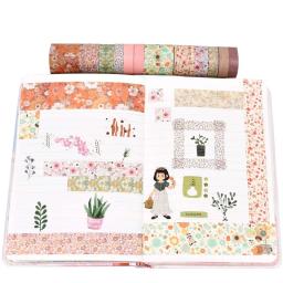 Conjunto de fita washi de 12 rolos, fita japonesa decorativa de outono floral e estampa de embalamento para scrapbook, faça você mesmo, planejadores de artesanato, presentes - Image 5