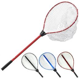 Rede de pesca do silicone com a liga de alumínio telescópica Rod, anti-gancho, esportes ao ar livre, ferramentas de pesca, inverno - Image 2