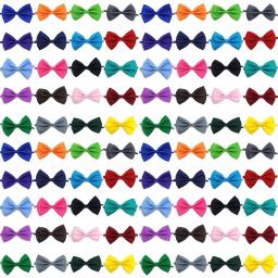 Cão e gato ajustável Bow Tie Lotes, Pet Neck Tie, Puppy Arcos, Coleira de gatinho, Pet Acessórios, Atacado, 50 pcs, 100pcs - Image 1