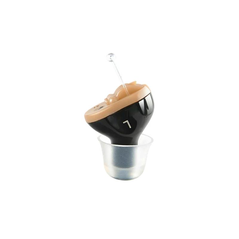 Mini aparelhos auditivos intra-auriculares, invisível, pequeno discreto, amplificador de som, colocado no canal para surdos e idosos - Image 1