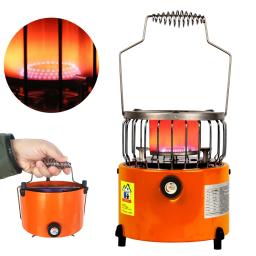 2 em 1 2000w aquecedor portátil fogão de acampamento aquecimento gás aquecedores fogões para cozinhar pesca no gelo acampamento caminhadas - Image 1