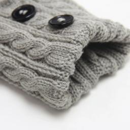 Aquecedor de perna de button com botão curto, gade bota de malha, meia cuffs, 1 par - Image 6