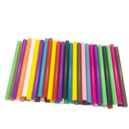 50 pçs colorido 7mm bastões de cola quente para pistola de cola elétrica carro áudio artesanato reparação varas adesivo vedação cera vara - Image 4