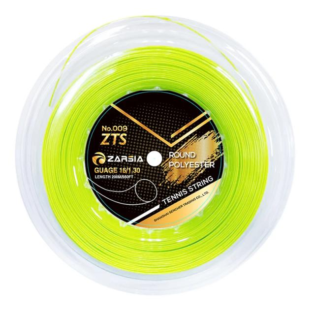 Carretel Zarsia 4G de Poliéster para Raquetes de Tênis - Corda Durável de 1,30mm em Formato Redondo, 200m