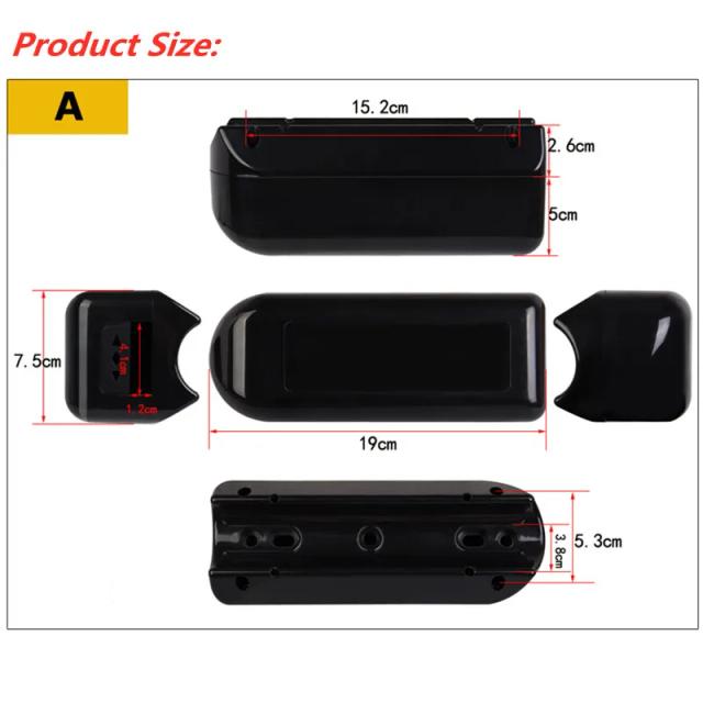 Kit de Controle para Conversão de Bicicleta Elétrica 250-350W com Caixa de 19x7.5x7.6cm