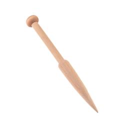 Crochet gancho Ferramentas para DIY tecelagem, Knitting Tool, tecido Sweater Scarf, Tapeçaria Bobbin Stick, única cabeça, madeira maciça, 1 PC - Image 3