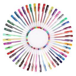 Umitive conjunto de canetas de gel com glitter, 100 cores, tinta fina, multicolor para livros de colorir para adultos, artesanato diy, desenho de arte de álbum - Image 3