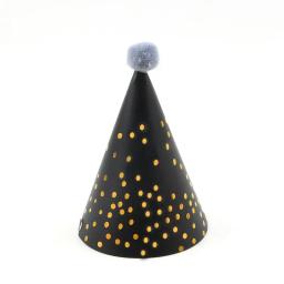 Touca de papel colorida diy com pompom e estrela, festa para bebês, crianças, aniversário, natal, presente, arco - Image 6