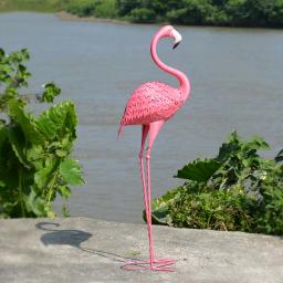 Jardinagem ao ar livre Decoração Metal Flamingo Escultura, Jardim e quintal Home Decor, Enfeites de casamento, Presente personalizado do ofício - Image 5