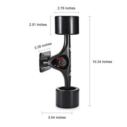 Novo pro longboard caminhão liga de alumínio 2 peças caminhão de skate com rodas grandes 70mm peças de caminhões de skate - Image 2