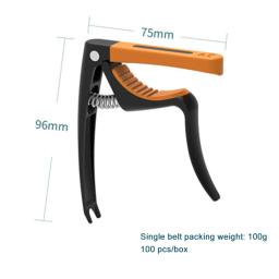 Capotraste de liga de zinco para violão, violão elétrico clássico, universal, cabeça intercambiável, com função de unha - Image 4