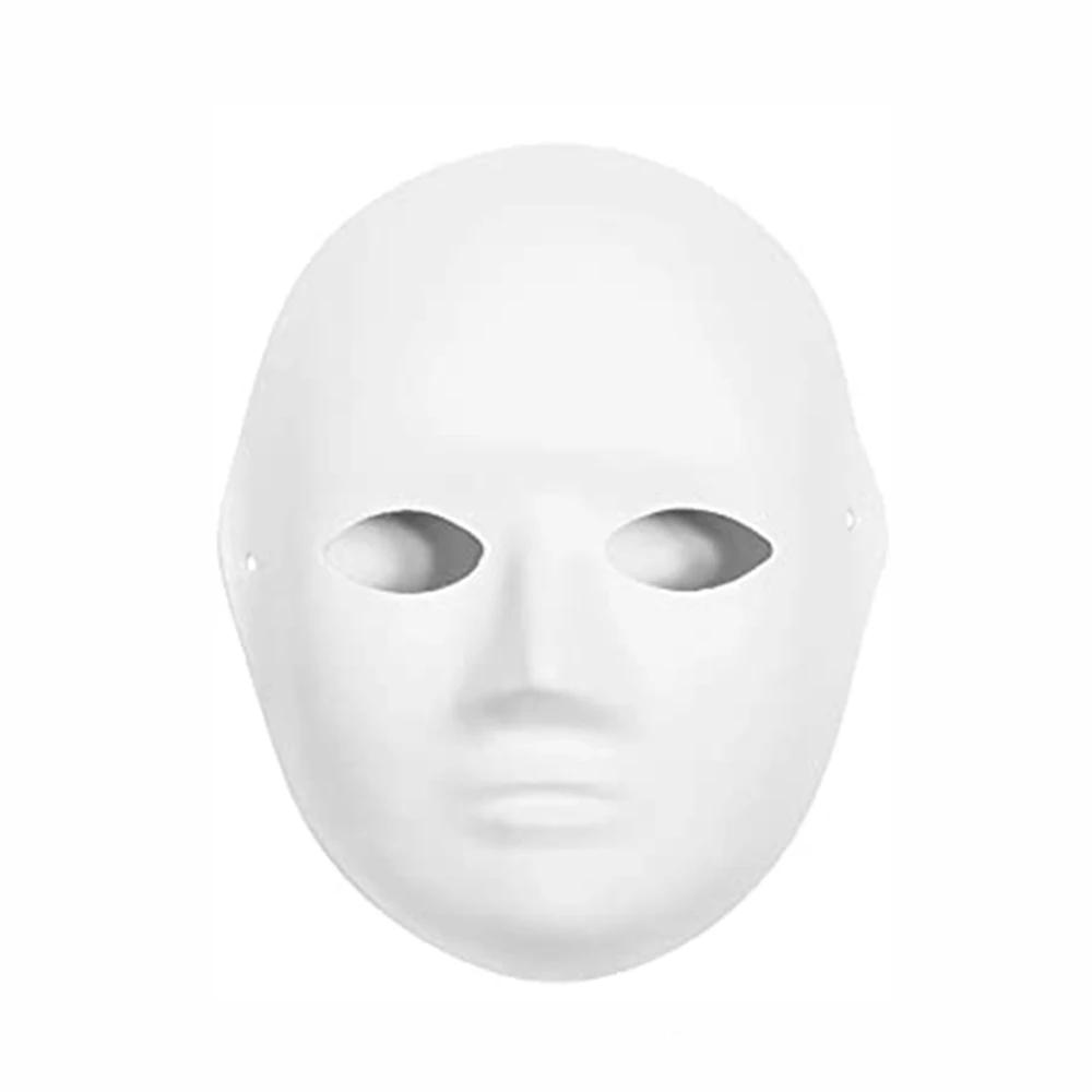 5 pacote de papel mache máscaras reutilizáveis aldult crianças criar artístico artesanato decoração da parede teatro festa de halloween cosplay masquerade - Image 1
