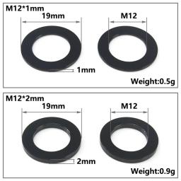 Arruela de eixo para bicicleta m12x1mm/2mm/3mm/4mm, arruelas de eixo m12, cubo de arruela, espetos de eixo de tubo, arruelas planas/cônicas - Image 3
