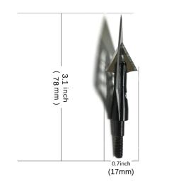 6/12/24pcs dicas de caça tiro com arco 145gr/160gr pontas de seta alvo broadhead pontos bestas arco composto setas accessorie - Image 4