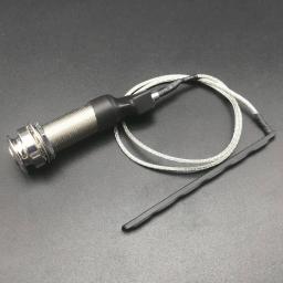 Cilindro portátil guitarra endpin captador ponte sela eq piezo captador 6.35mm jack soquete com ukulele captador acústico piezo macio - Image 6