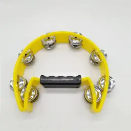Único meia lua instrumentos musicais de percussão pandeiro mão sinos festa jogar com aperto de mão chocalho percussão acessórios,pandeiro,pandeiro profisional frete grátis,pandeiro meia lua,meia lua instrumento musical - Image 6