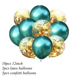 10 pçs/lote 12 polegada cores metálicas balões de látex confetes balões de ar inflável bola para festa de casamento aniversário suprimentos baloon - Image 5