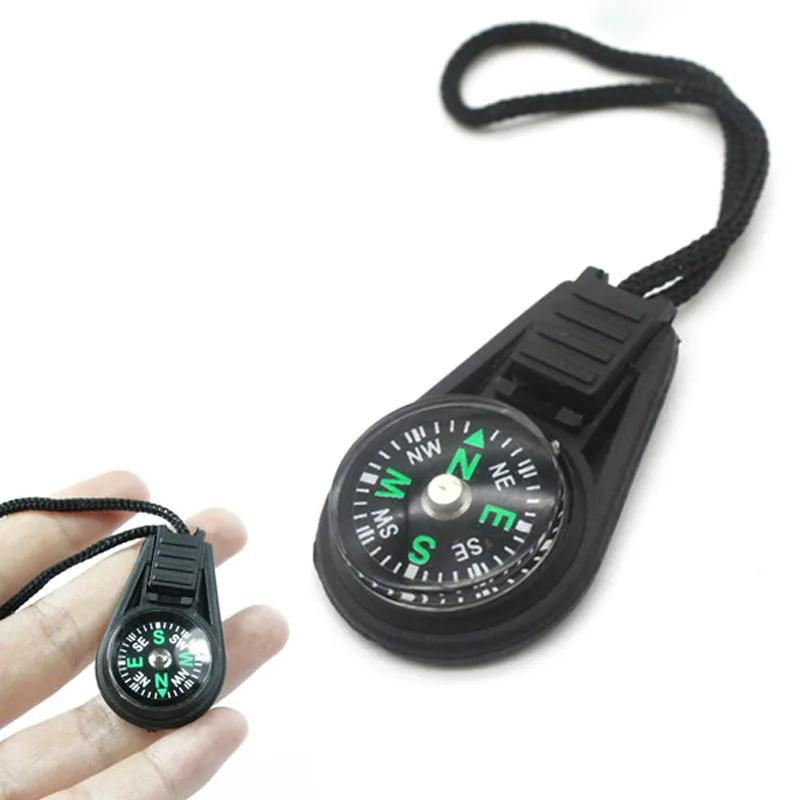 Mini kit de sobrevivência de bússola com chaveiro para acampamento ao ar livre, caminhadas, caça, mochila, decorações - Image 1