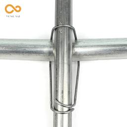 Tiras de aço galvanizado para construção de estufa, molas de compressão, Steel Pipe Buckles, Greenhouse Acessórios, 10PCs - Image 2