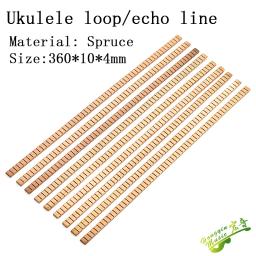 Ukulele echo strip para ukulele, ukulele, faixa de madeira, faixa interna, forro, guitarra fazendo material, 5 pcs - Image 1