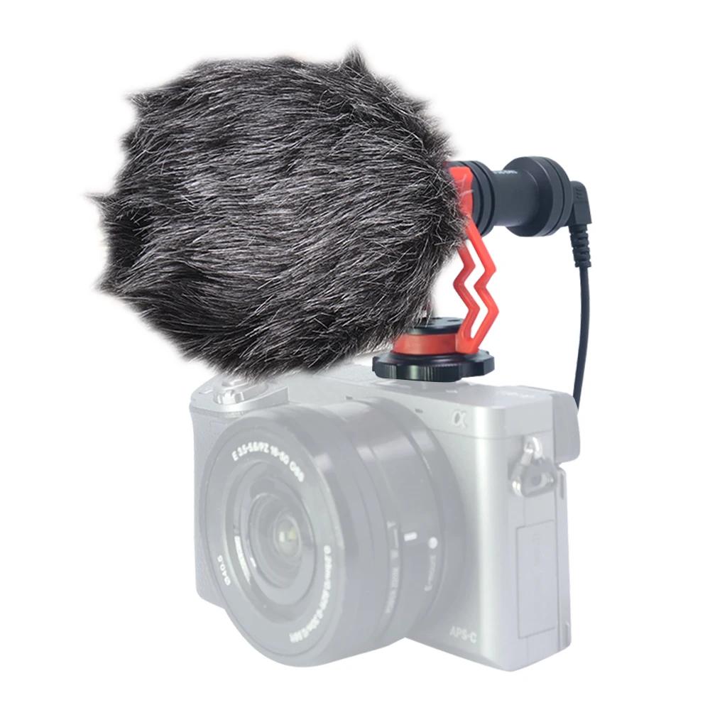 Mcoplus 3.5mm direcional microfone plugue de áudio profissional câmera gravação microfone para câmera dslr digital computador vídeo - Image 1