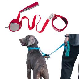 Trelas resistentes duráveis do animal de estimação com saco de cocô suprimentos para animais de estimação cão macio leva segurança reflexiva - Image 1
