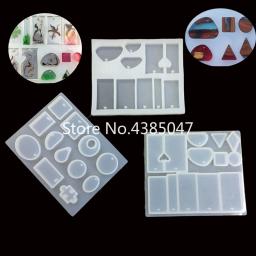 Molde de silicone líquido, 12 designs, para fazer joias pedant, diy, artesanato, moldes de resina exoxicida, ferramentas de joias, 1 peça - Image 1