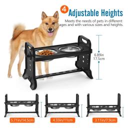 Tigelas antiderrapantes para cães elevadas, Alimentador Pet levantado, Tigela para cães elevada, Comida de gato e água alimentador, Pequeno médio grande cães - Image 4
