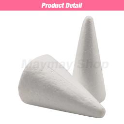 Cone De Isopor De Poliestireno, Cone De Espuma Plana Para Artesanato Artesanal, Celebração Do Partido DIY, Decorações Do Festival, Acessório De Natal - Image 4