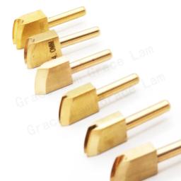 Conjuntos de ferramentas de borda de couro pontas de ferro de solda lineer afiação creaser cabeça de bronze para artesanato de couro diy vincar e vedação polimento - Image 2