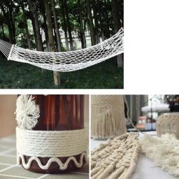 Corda grossa de algodão para artesanato DIY, corda trançada colorida, encadernação da boca do feixe, pano de costura decorativo, fio 3-Strand, 5m, 5m - Image 5